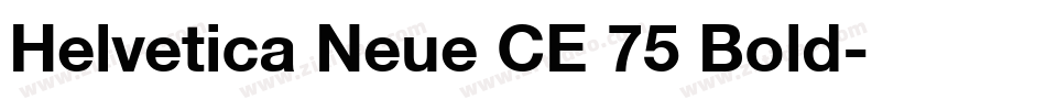 Helvetica Neue CE 75 Bold字体转换